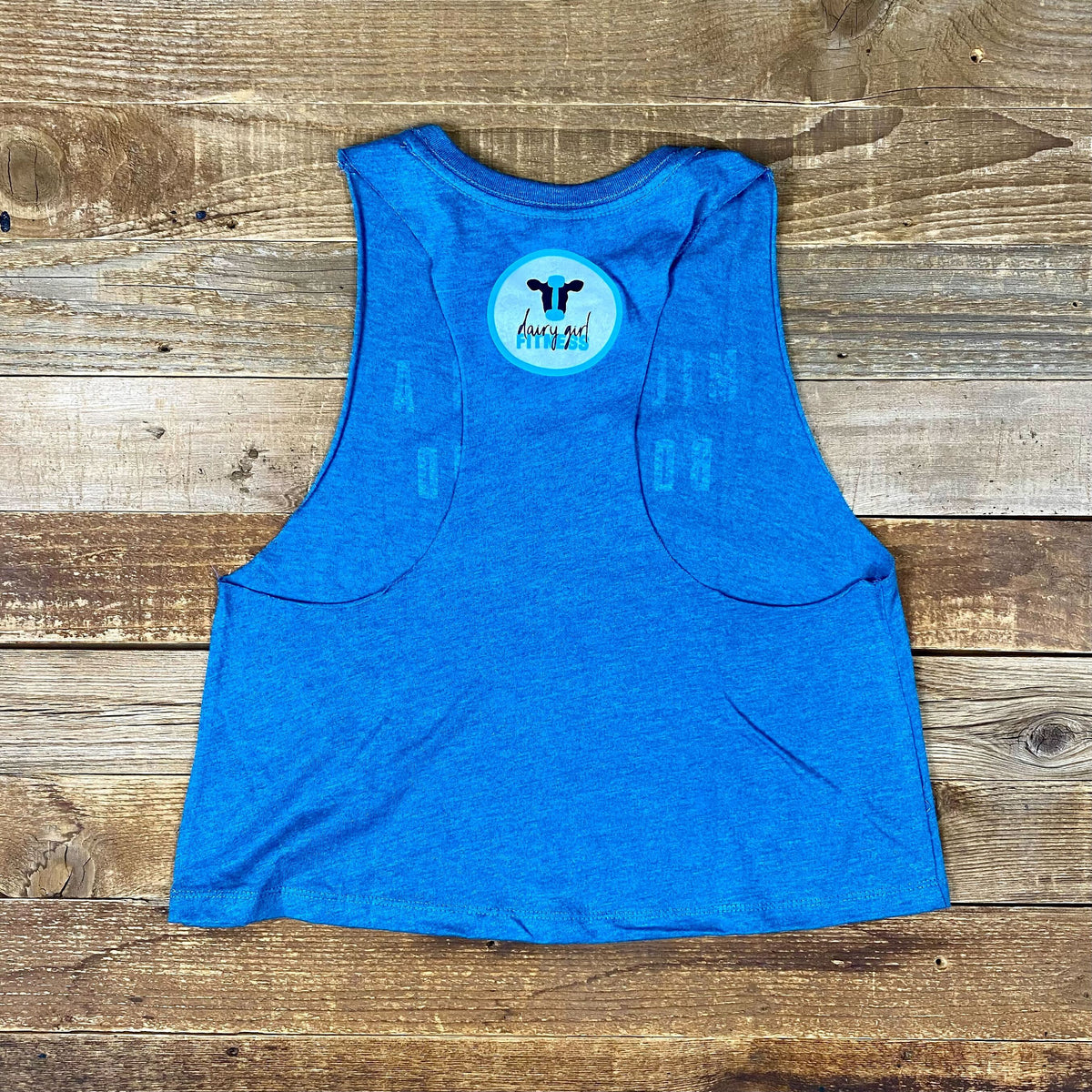 Milk Does A Body Good Cropped Tank Emily Shaw Dairy Girl Fitness