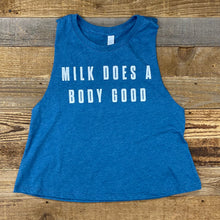 Load image into Gallery viewer, Milk Does A Body Good Cropped Tank

